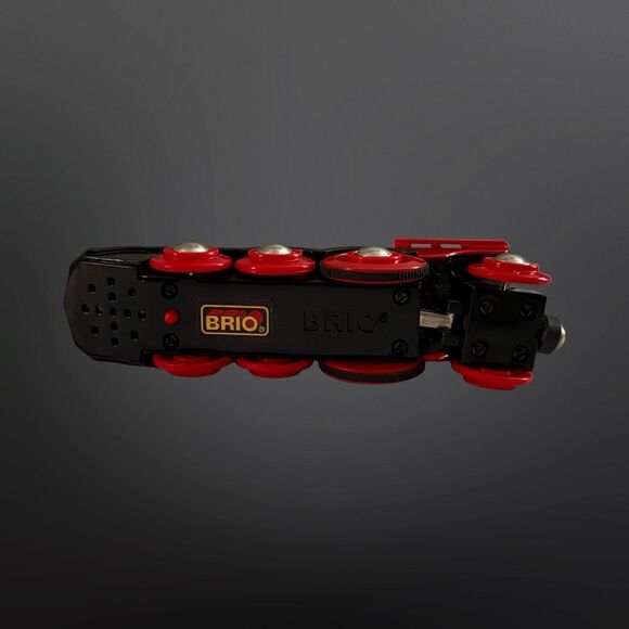 BRIO World Wooden Mighty Red Action Locomotive Lights & Sounds Works! A11 - Picture 7 of 8